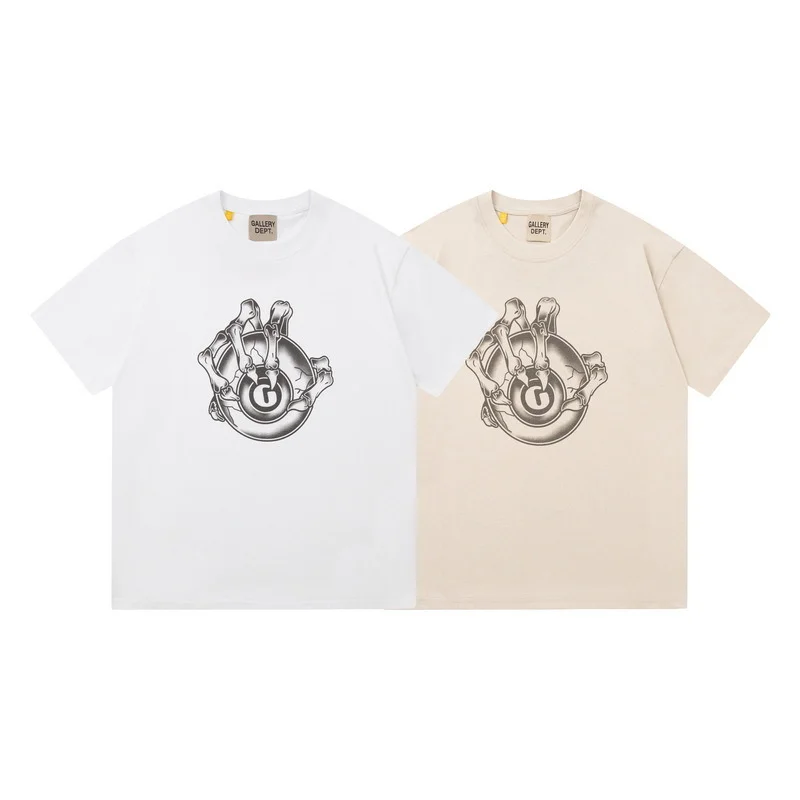 

2023 GALLERY DEPT Summer New Fashion T-Shirt Graphic Men Hip Hop Street Cotton T Shirt Gym Short Shirt Sportswear