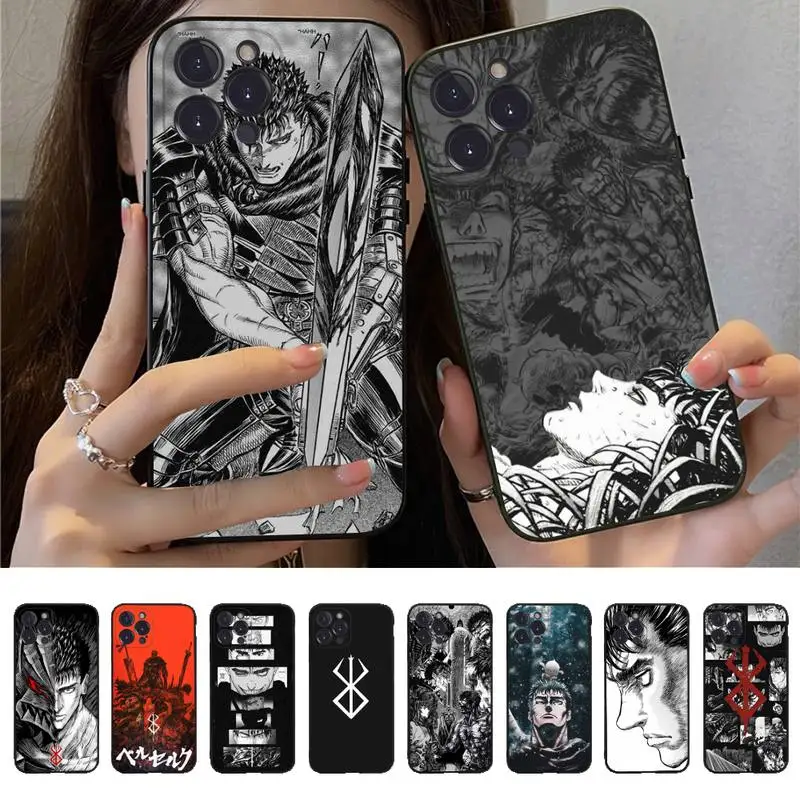 

Yinuoda Anime Berserk Guts Phone Case For iPhone 14 13 12 Mini 11 Pro XS Max X XR SE 6 7 8 Plus Soft Silicone Cover