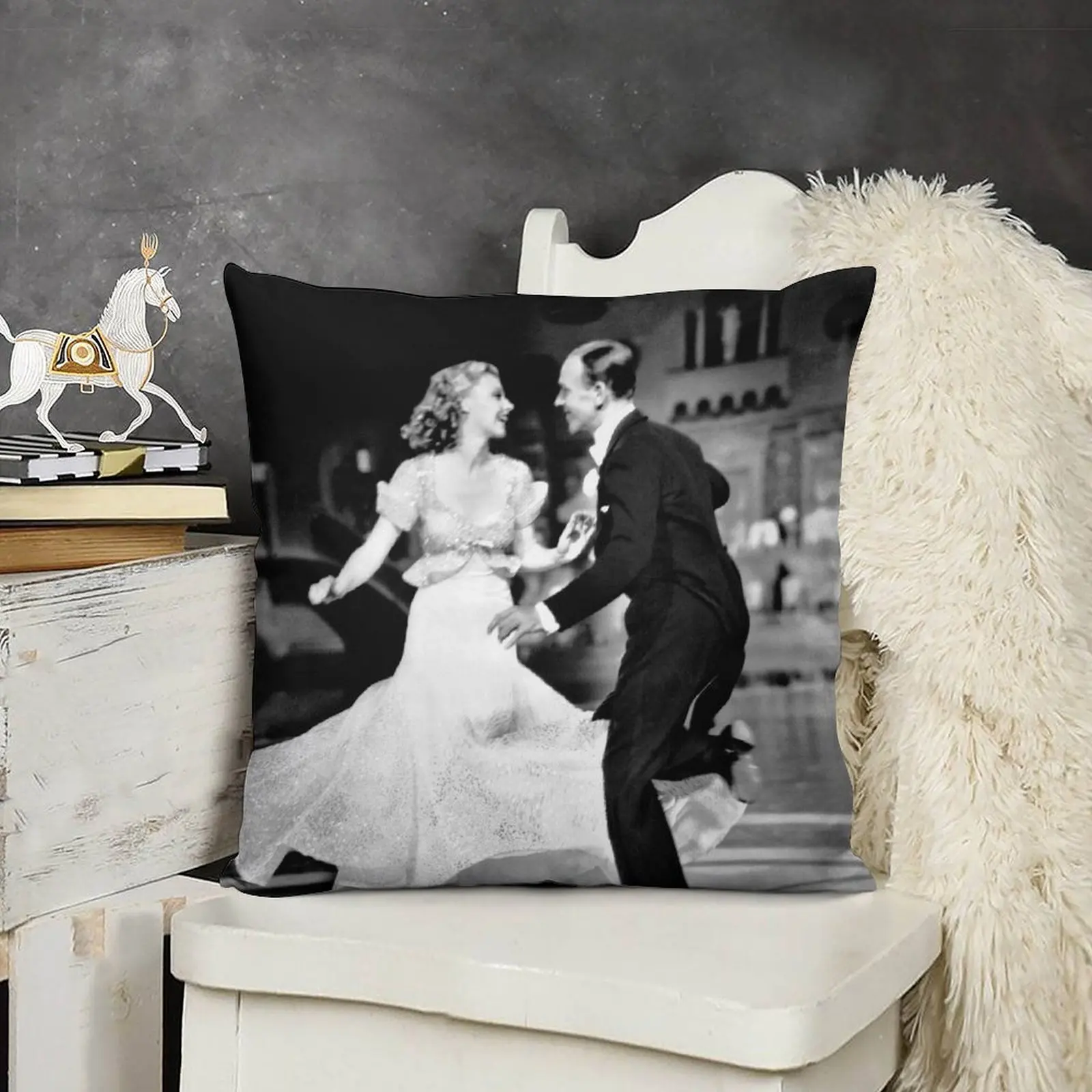 Диванная подушка Ginger Rogers и Fred Astaire наволочки для гостиной с мраморным рисунком