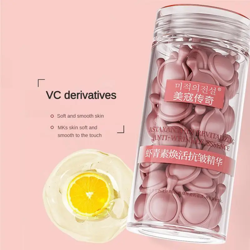 

Astaxanthin Face Serum Revitalizing Anti-wrinkle Nourishing Serum Hydrating Moisturizing And Shrinking Pore Essences Capsules