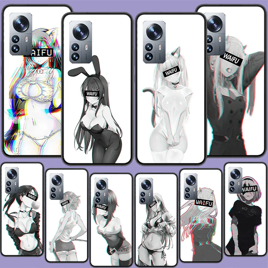 Чехол для телефона Sugoi Senpai Anime Waifu Sexy Girl Xiaomi Poco X3 NFC X4 GT M3 M4 M5 M5S X6 X5 F6 Pro F5 F4 Mi F3 F2 F1 чехол
