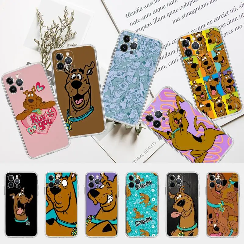 

Cute cartoon anime dog Phone Case Silicone Soft for iphone 14 13 12 11 Pro Mini XS MAX 8 7 6 Plus X XS XR Cover