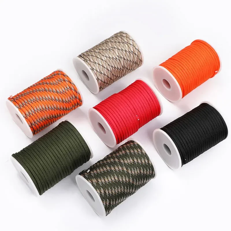 

30M 7-Core Tent Rope, Outdoor Camping Tent Reflective Rope Sky Curtain Ground Nail Windproof Rope,Camping Tents and Accessories