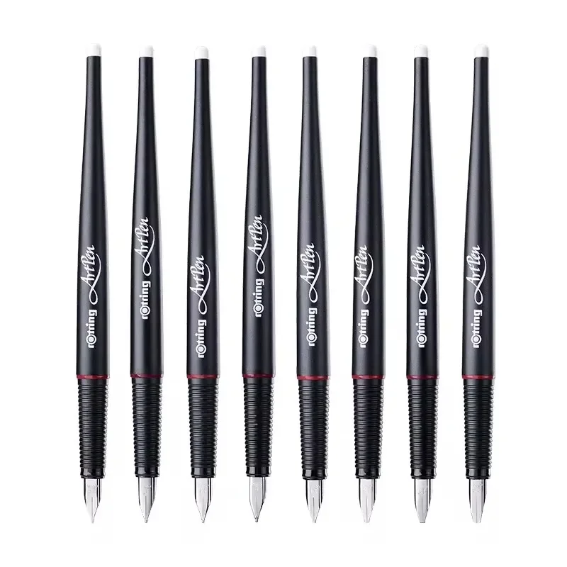Фото Новая оригинальная немецкая перьевая ручка Rotring Art EF/F/M/1.5/1.9/2.3 мм для практики письма, аксессуары для рукописного ввода, деловые подарки №4