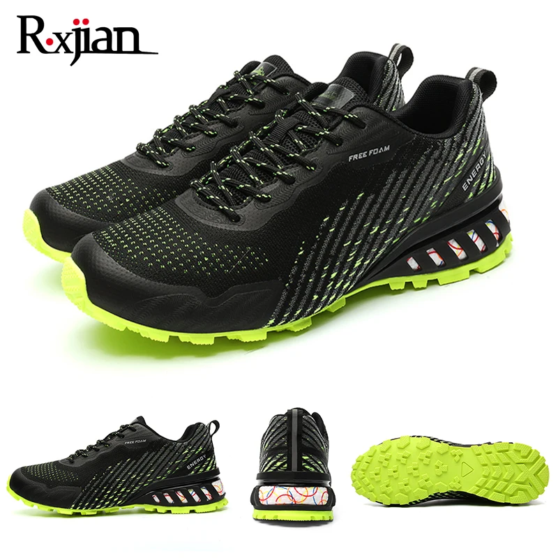 

R. XJIAN Men's Cross-Country Hiking Shoes Outdoor Casual Breathable Anti-Skid Wear-Resistant Motorcycle Boots