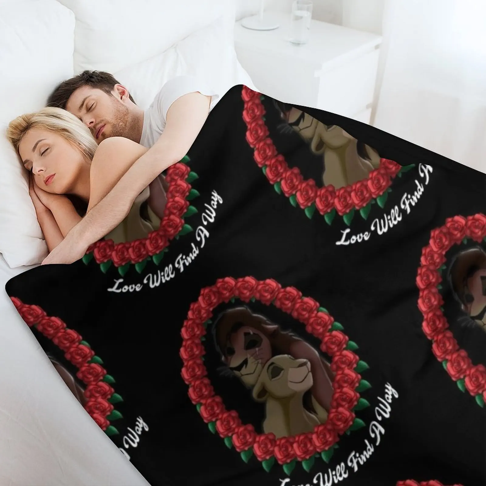 Одеяло Kovu x Kiara fanart тонкие одеяла из фланелевой ткани на заказ походные