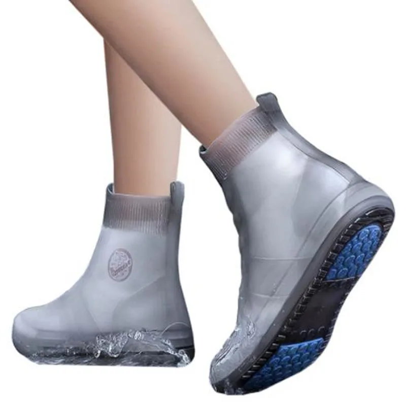 

Waterproof Shoe Covers Rain Sets Of Silicone Rubber Boots Children On A Rainy Day High Thickening Antiski Outdoor Rain Boots