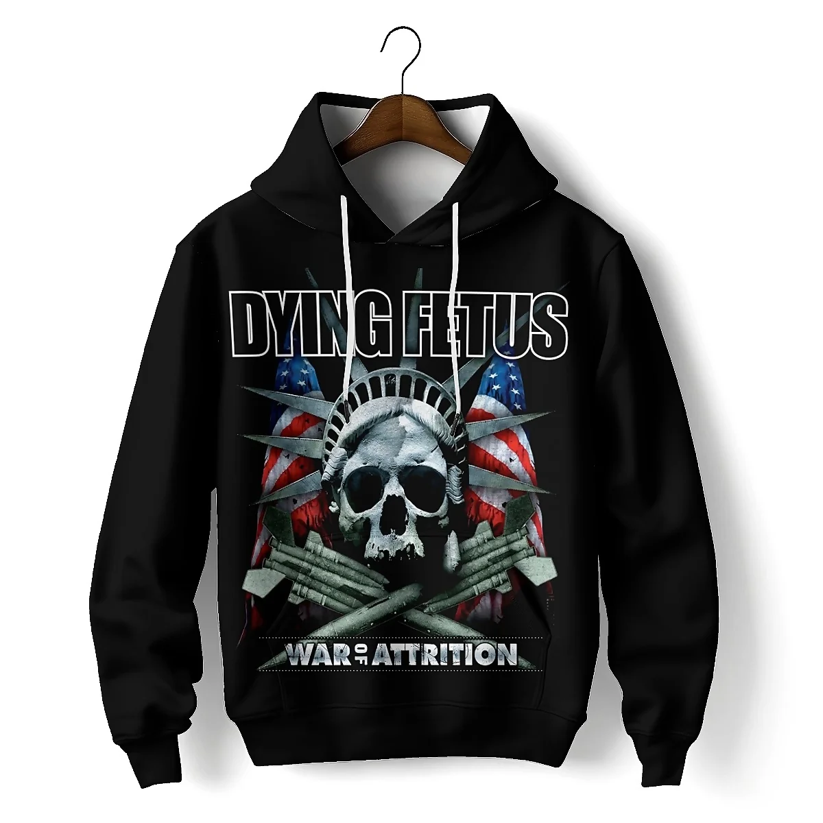 LIASOSO Dying Fetus Band Толстовка с 3D принтом Стильная толстовка длинными рукавами в стиле