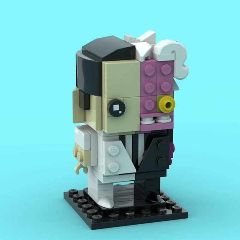 Набор строительных блоков MOC Brickheadz «Два лица» (123 детали) – Конструктор, Рождественский подарок, Игрушка, Креативная идея для самостоятельной сборки, Детские игрушки, Архитектура (art.: 3920d8eb58fdb) - 3920d8eb58fdb