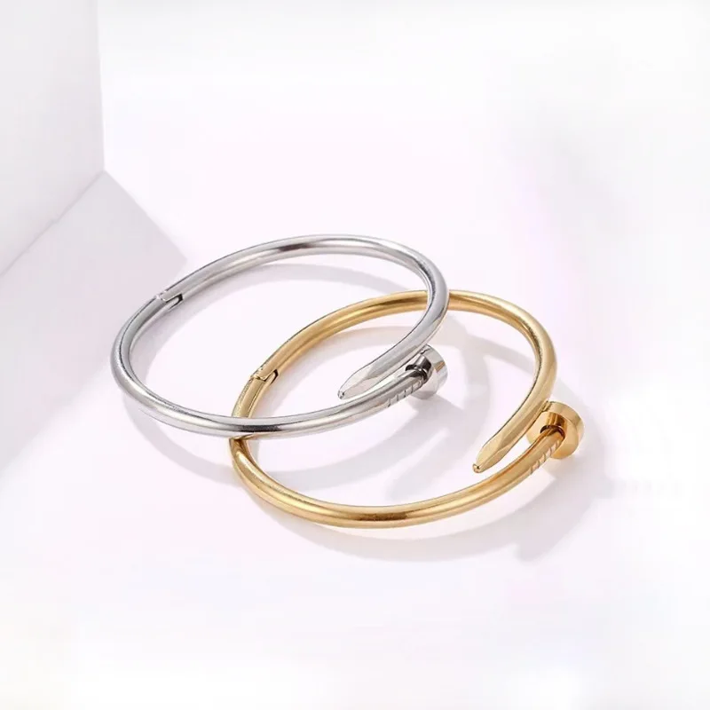 Модные нишевые браслеты UILZ из титановой стали 316L для мужчин и женщин матовый