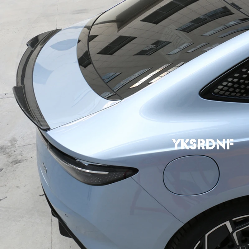 Для 2022-2024 BYD Seal EV DM-i Black Carbon Автомобильная Задняя Крышка багажника Ducktail спойлер