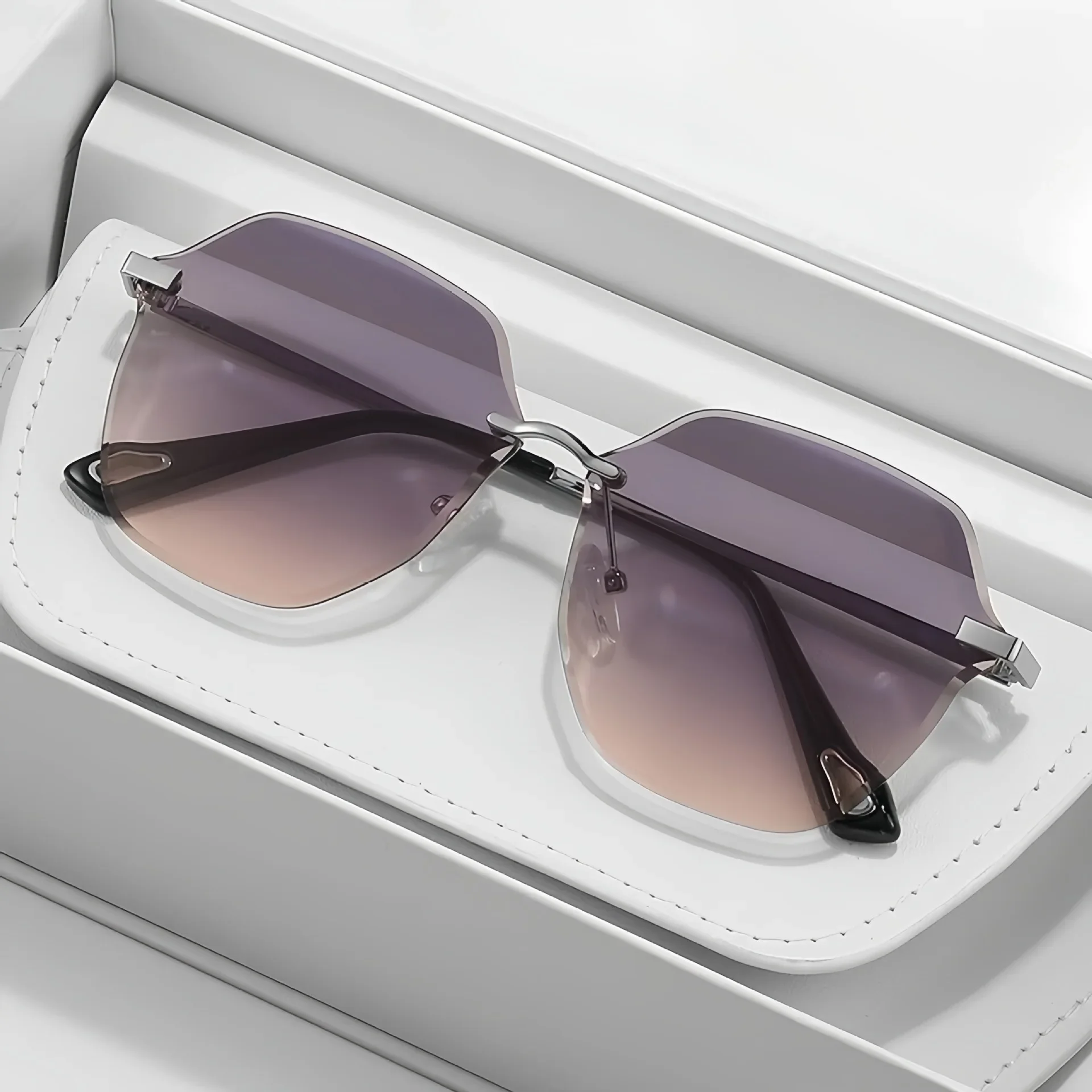 JNS Роскошные женские UV400 металлические солнцезащитные очки для мужчин и женщин