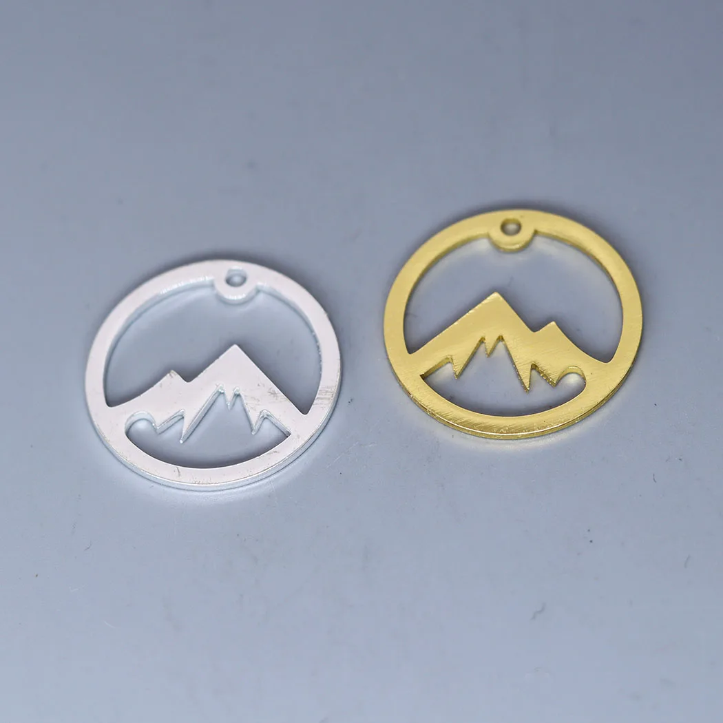 

5pcs/lot Landscape Irregular Mountain Peak Charm for Jewelry Metal Accessories DIY Charms For Jewelry Crafts Findings