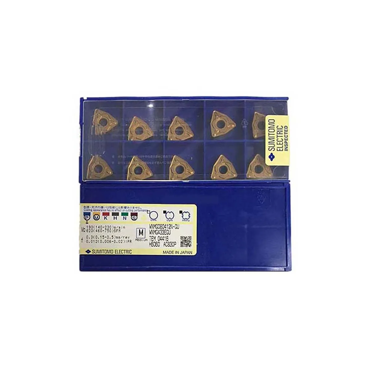 

SUMITOMO 100% Original WNMG WNMG08 WNMG080408N WNMG080408N GU GE AC830P Medium Roughing Carbide Turning Inserts
