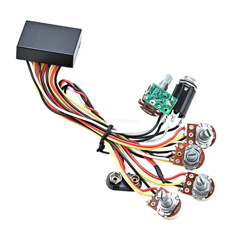 

Prewired 3 Band Active Bass Circuit Active & Passive Preamp Circuit Dropship