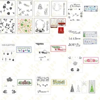 diy embossing paper card template craft layering stencils for walls painting scrapbooking stamp album decor new tree snowflakes