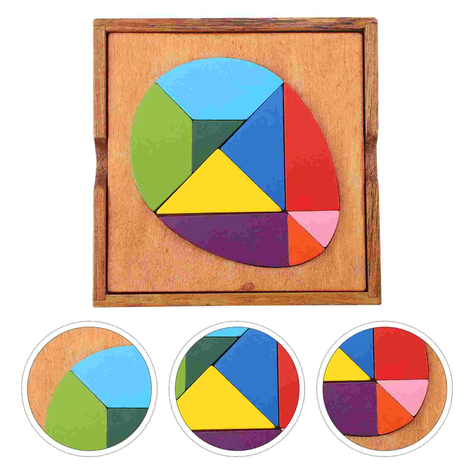 

Educational Tangram Montessori Tangram Egg Tangram Stacking Toys Wood Early Learning Geometry Educational Playthings