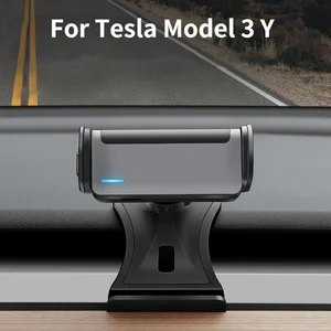 New For Tesla Model 3 Model Y 2021 2022 Car Mobile Phone Holder Cell Phone Electric Bracket Stand Mo in USA (United States)