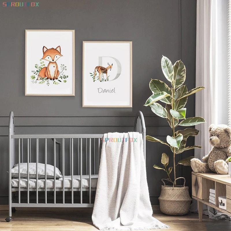 Настенная картина под заказ настенные постеры с рисунком зайца оленя лисы Совы в