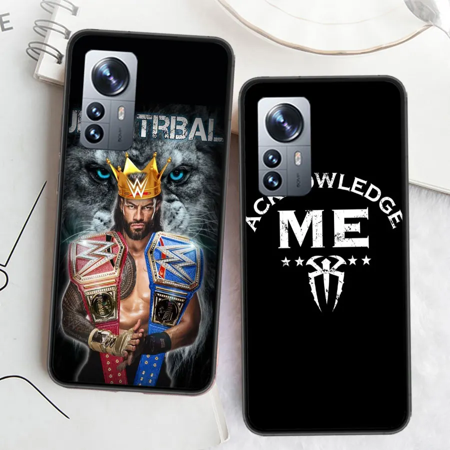 Чехол для телефона R-Roman Big Dog R-Reigns Xiaomi Poco X7 X6 X5 X4 X3 GT NFC M4 M5 Pro 5G M3 Mi F6 F5 F4 F3 F2 F1 Capa Coque TPU Co