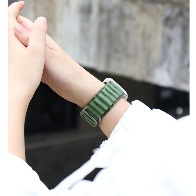 For Apple watch Series 8 7 6 5 4 3 SE 45mm 44mm 40mm 41mm 42mm Nylon Adjust bracelet wristband For iwatch Ultra 49mm Alpine Loop