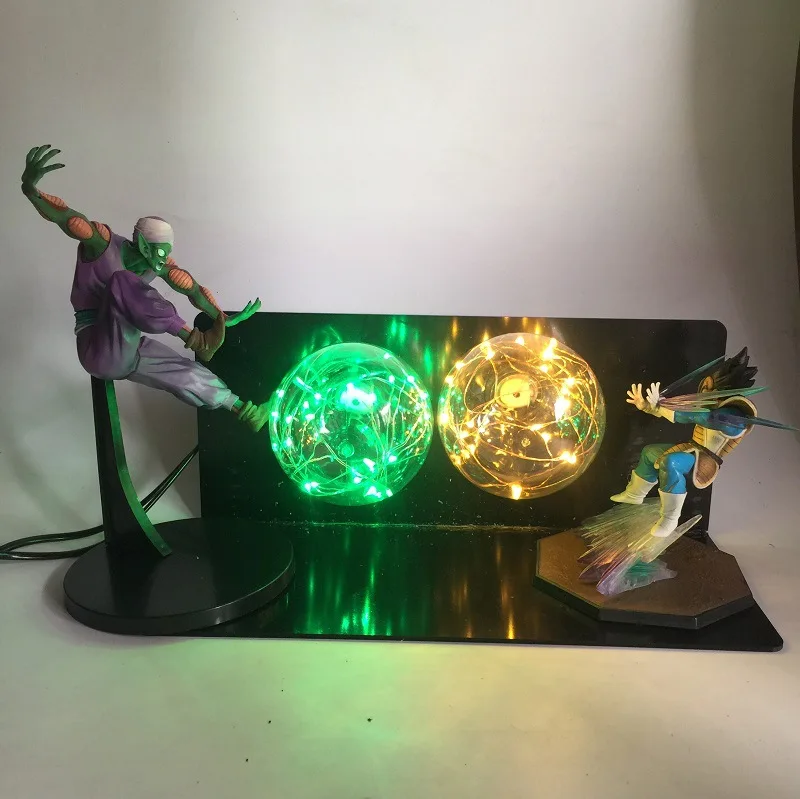 

Аниме DBZ, Боевая версия, фигурка маленького пикника против бомбы растения, светодиодсветодиодный лампочка, лампочка, шар, игрушка Kamehameha, взрывная сцена, мощный шар