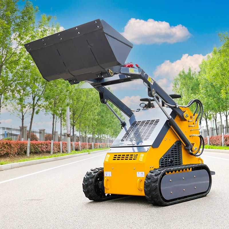 EPA Approved Mini Skid Steer With Track And Wheel Version 23 Horse Power Mini Loader For Sale