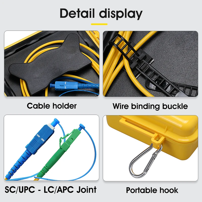 OTDR Fiber Tester SC/UPC-LC/APC Test Extension Cable Fiber Jumper Box 500M 1000M 2000M