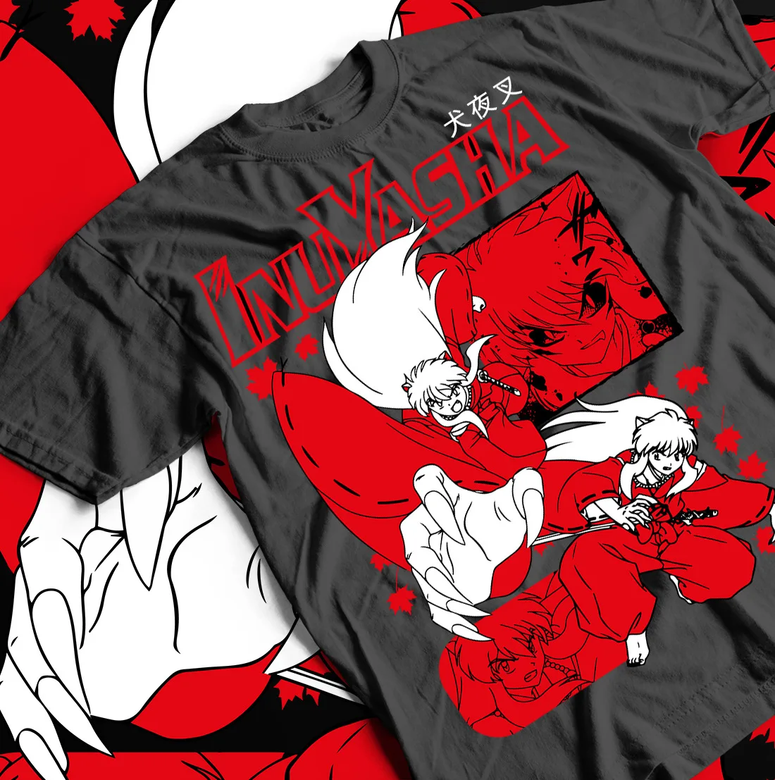 Футболка Red Moon Inu Yasha Sesshomaru Inuyasha забавная аниме Подарочная рубашка все размеры
