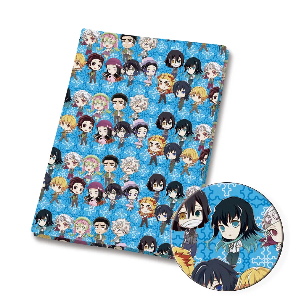 

Demon Slayer fabric Cartoon Hot DIY 140x50CM Polyester cotton Fabrichandmade sewing patchwork printed fabric fabric anime fabric