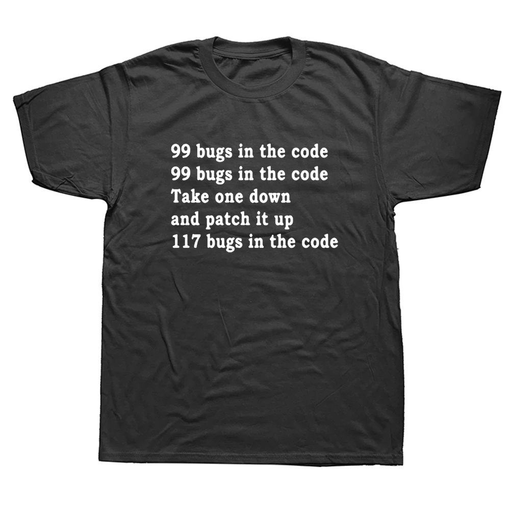 

Летняя мода, Забавный программный инженер, 99 ошибок в коде, подарок для инженера, программатор, футболки, мужские крутые хлопковые с коротки...