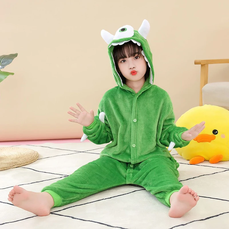

Kids Animal Pajamas Children Kigurumis Unicorn Baby Overall Full Onesie One-Piece Sleepwear Girls Boys Cosplay Costume 4-12Years