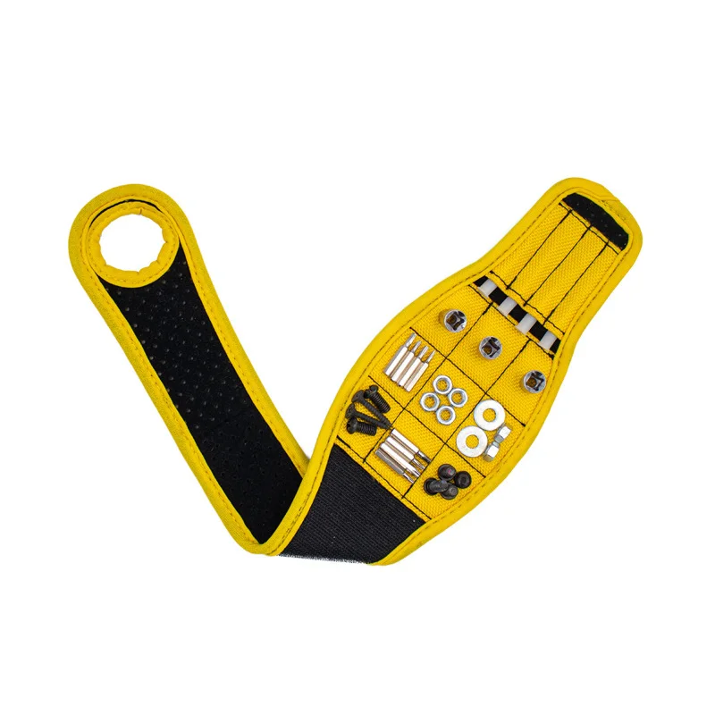 

Прочный магнитный браслет, Портативная сумка для инструментов, удобный инструмент для ремонта винтов и ногтей, магнитный браслет для инструмента, Органайзер