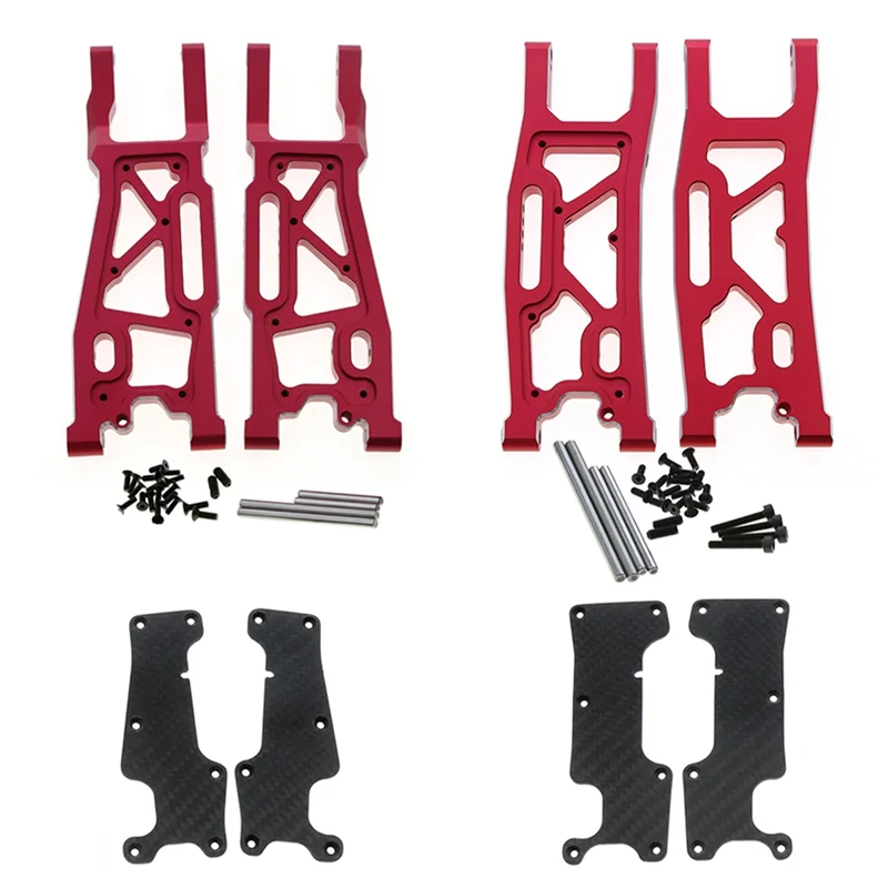

Алюминиевый передний и задний подвесной рычаг с крышкой из углеродного волокна для радиоуправляемой модели автомобиля 1/8, 1