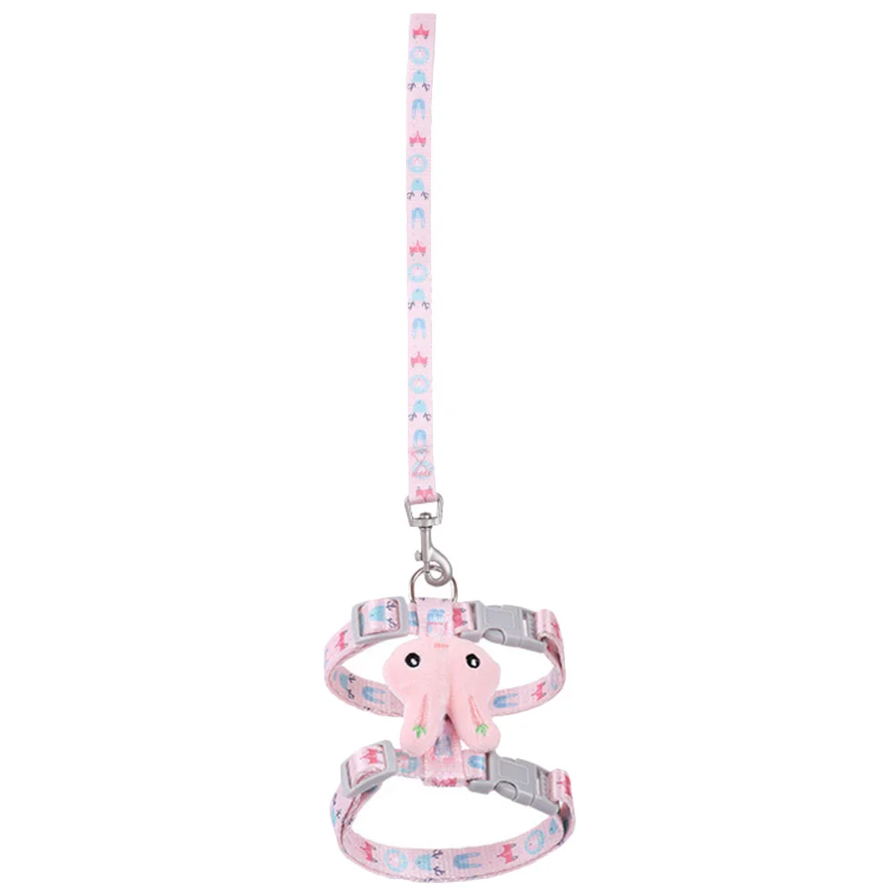 

Cat Harness Leash Kitten Walking Ropeoutdoor Pulling Printing Adjustable