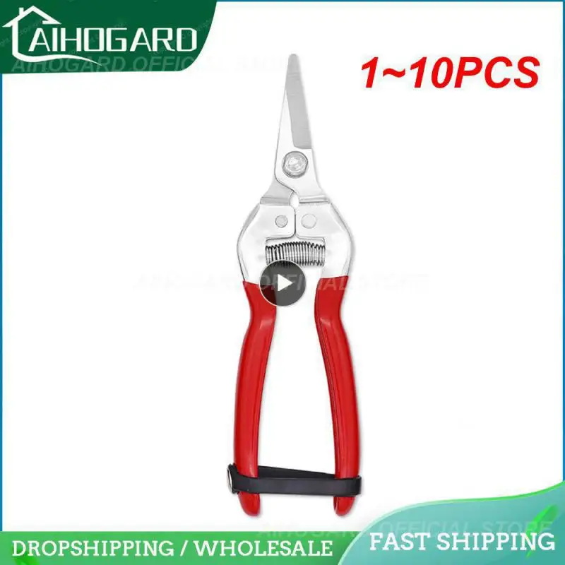 

Садовый ручной секатор 1 ~ 10 шт., садовые ножницы, садовые ножницы для обрезки, ножницы с микронаконечником для обрезки листьев, прямые ножницы для флористов