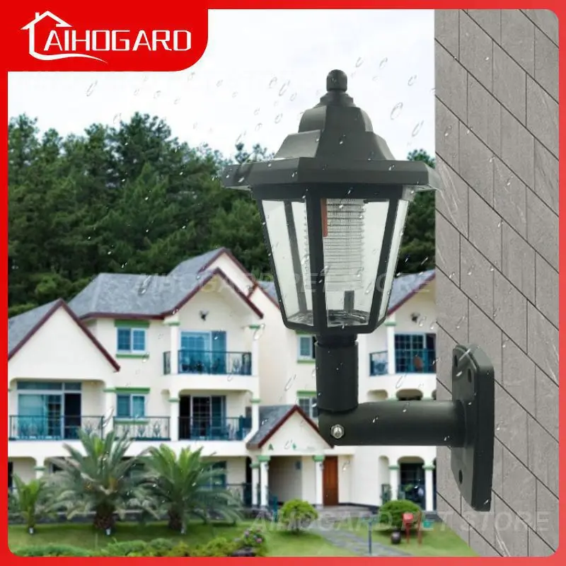 

Solar Streetlight Waterproof Hexagonal Solar Led Light Retro Solar Sconce Led Garden Light Wall Lamp Lighting Lamps Solar Lamp