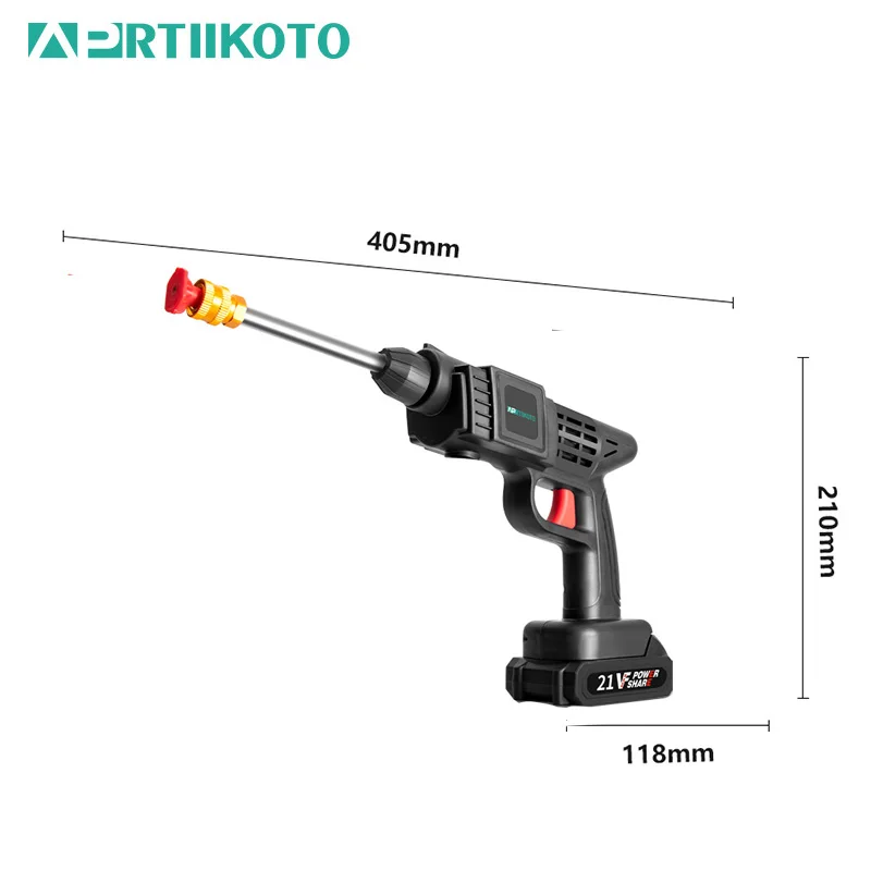 Aprtiikoto 21vf Беспроводная Мойка Высокого Давления Пистолет-распылитель С Литиевой