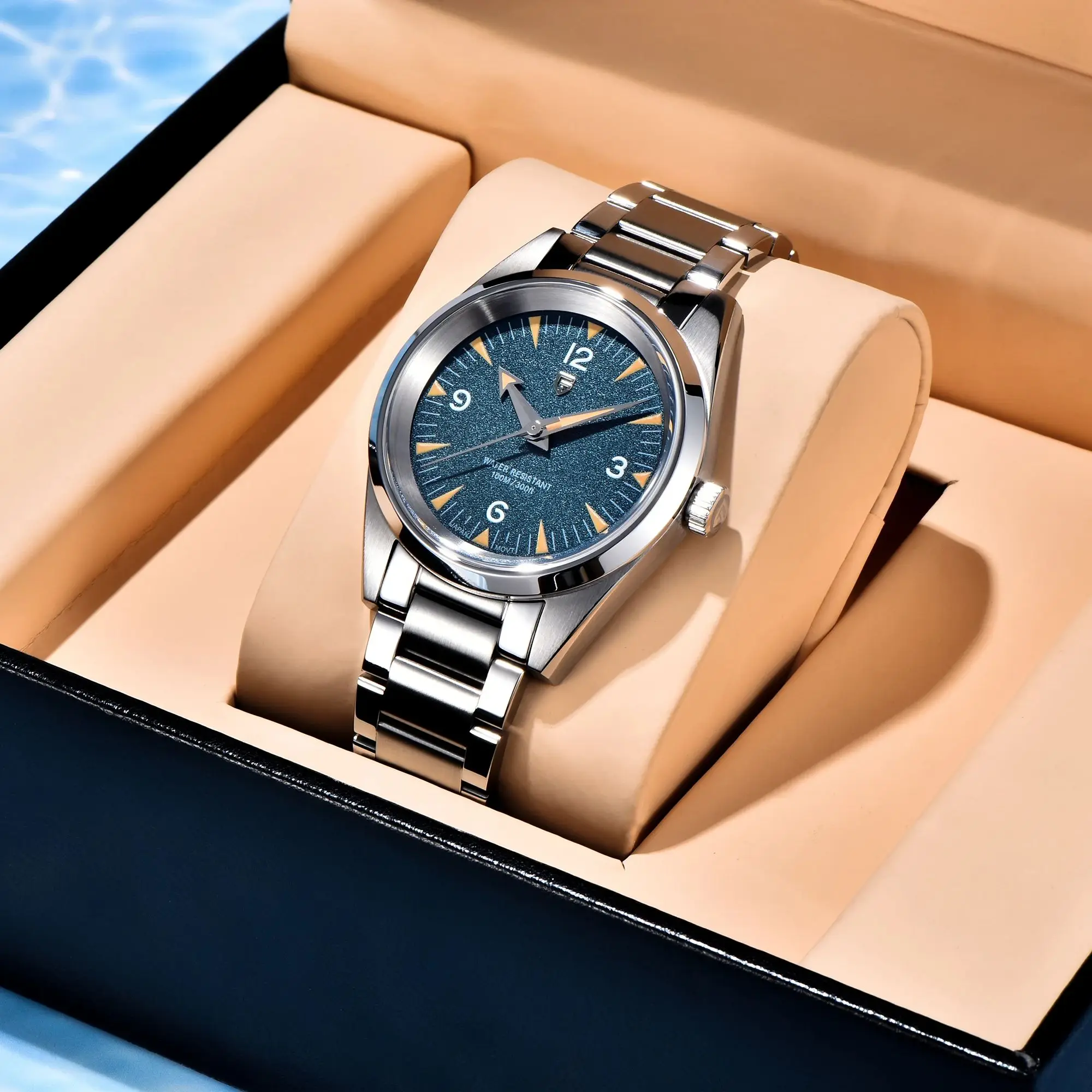 2024 PAGANI DESIGN Новые часы PD1793 38 мм Кварцевые наручные VK31 Механизм с сапфировым