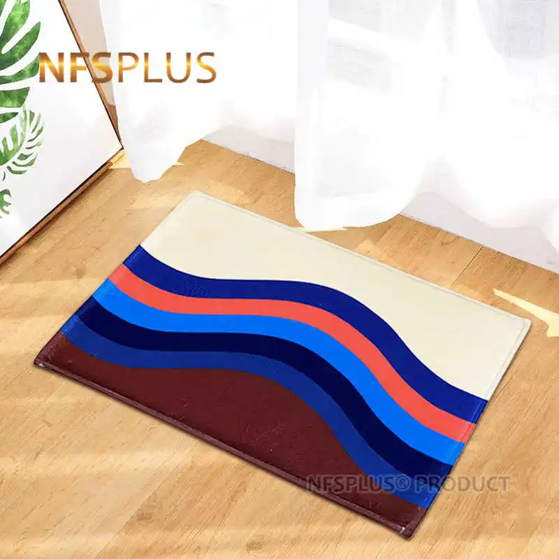 

Custom Doormat Entrance Door Mat Carpet Hallway 40x60cm Colorful Flannel Fabric Home Decorative Indoor Anti-Slip Floor Mats Rugs