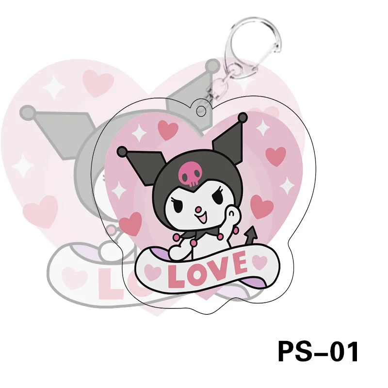 

Sanrio Kuromi Key Chain For Fans Bag Accessories Arcylic Jewelry