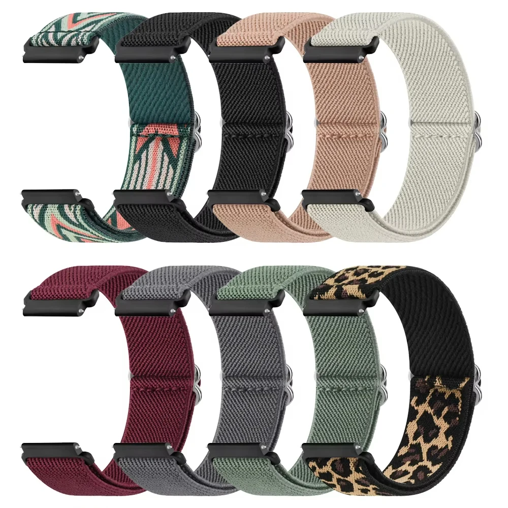 Фото Эластичный нейлоновый ремешок для Samsung Galaxy Watch 7 6 4 5 40 мм 44 мм/5 Pro/4 6 Classic 42 мм 46 мм 47 мм/ремешок Active 2/Watch 3 41 мм №1