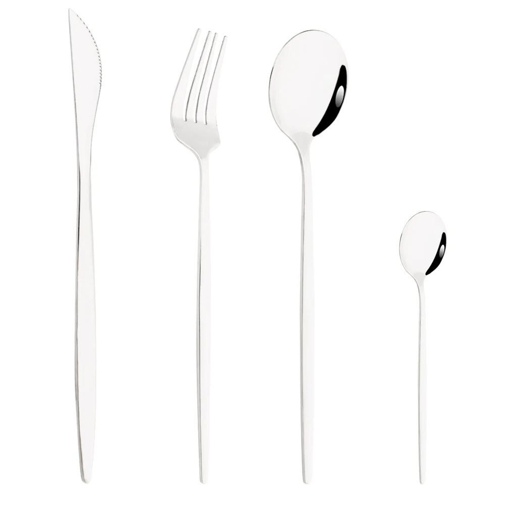 

Drmfiy набор столовых приборов из нержавеющей стали розового и серебристого цвета