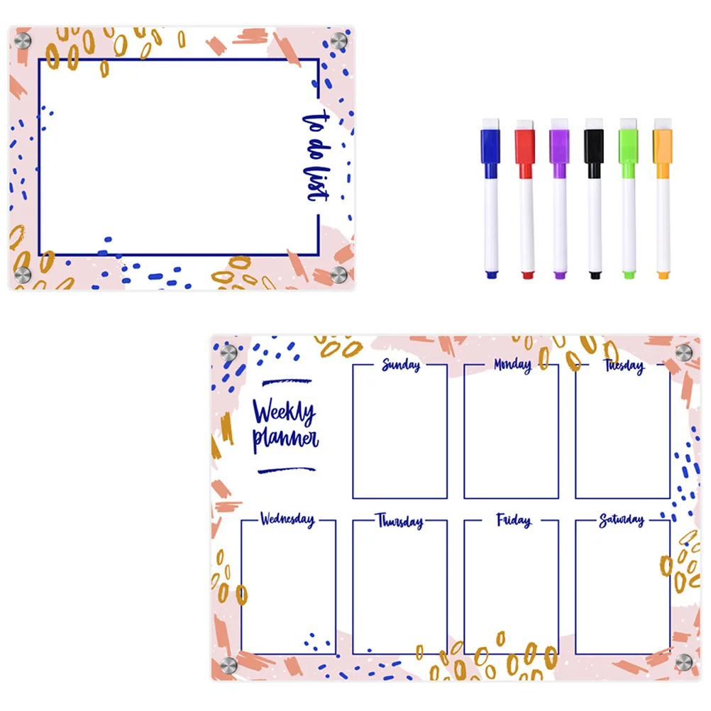 

Practical Dry Erase Board Magnetic Fridge Rewritable Wall Acrylic Refrigerator Writing Boards
