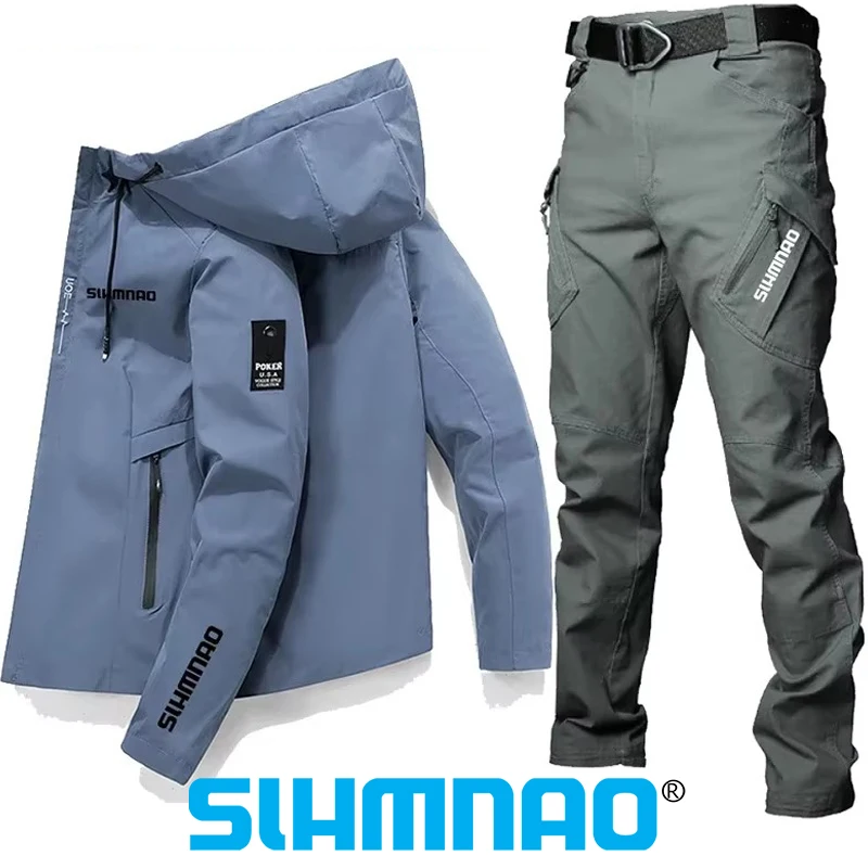 Комплект для рыбалки куртка тактические брюки высококачественный сезон