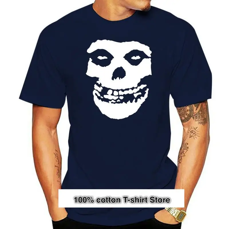 

Misfits-Camiseta de calavera Fiend, clásica, banda