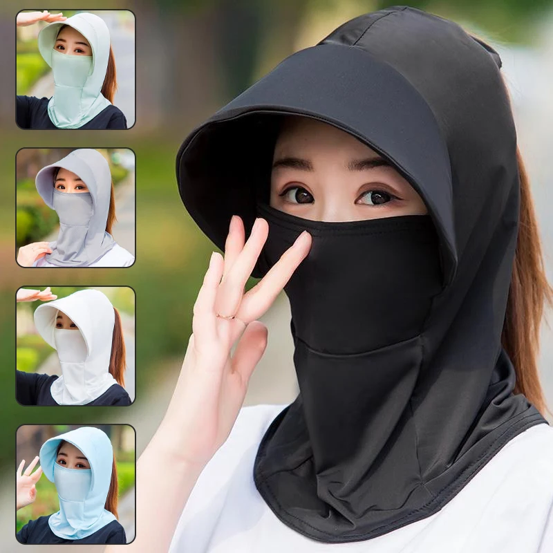 Шляпа женская летняя из вискозы Солнцезащитная шапка с дышащей защитой от солнца