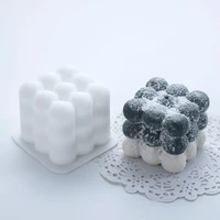 3d magic cube bubble mold nonstick mousse fondant cake chocolate baking candle wax silicone mould diy handmade soap molds