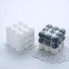 3D волшебный куб, форма для пузырьков, антипригарная форма для мусса, помадки, торта, шоколада, выпечки, свечи, воска, силиконовая форма сделай сам, формы для мыла ручной работы