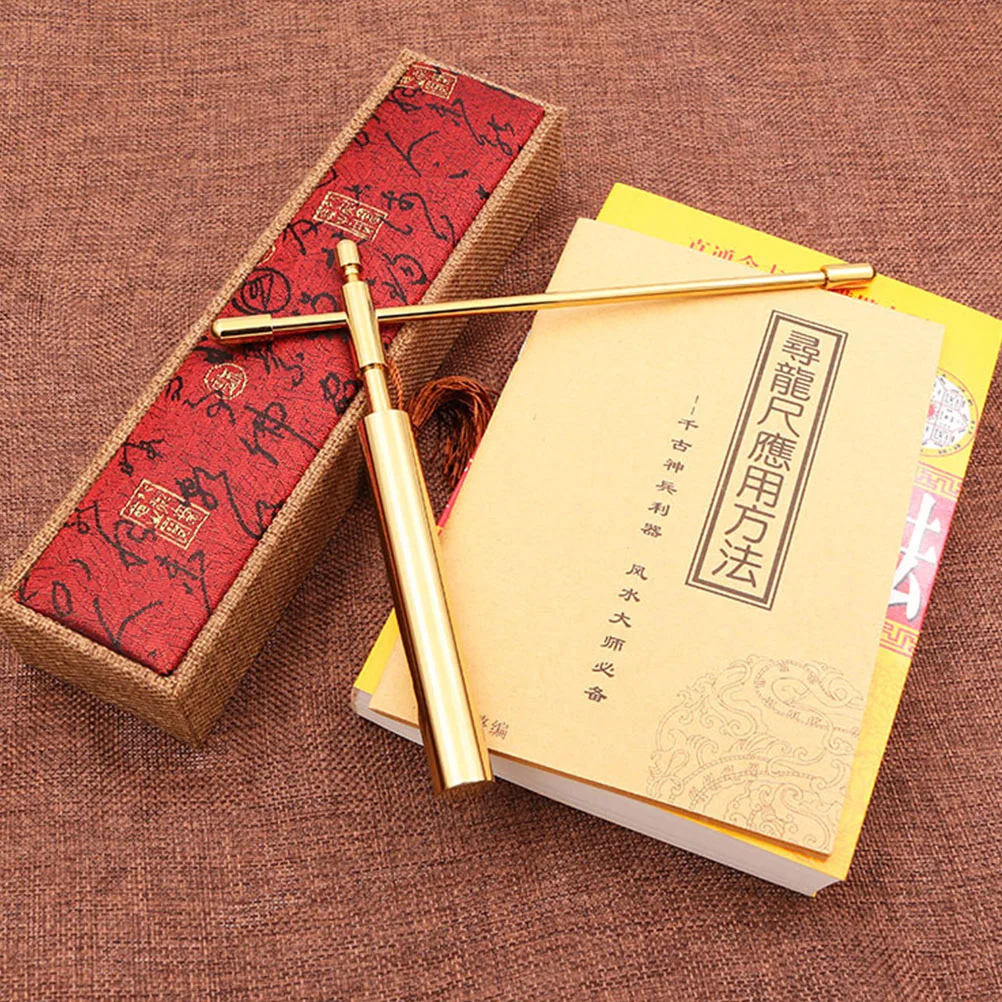 

Ruler Divining Tool Copper Flexible Rods Dowsing Gold Accessories Trumpet Energy Bar Diving